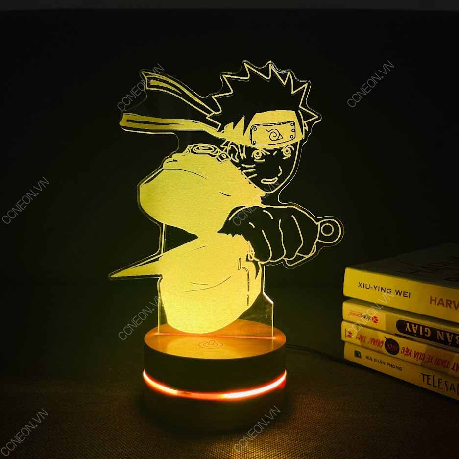 Đèn Led 3D Naruto V2 - Naruto, Đèn Led 16 Màu Hình Nhân Vật Hoạt Hình, Đèn Ngủ Led 3d, Cảm Ứng , Điều Khiển Từ Xa Đèn Led 3d Naruto