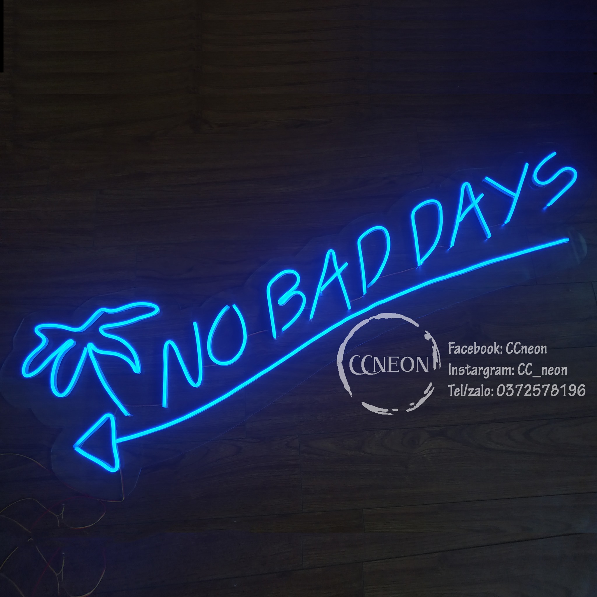 Đèn Led Neon No bad day 