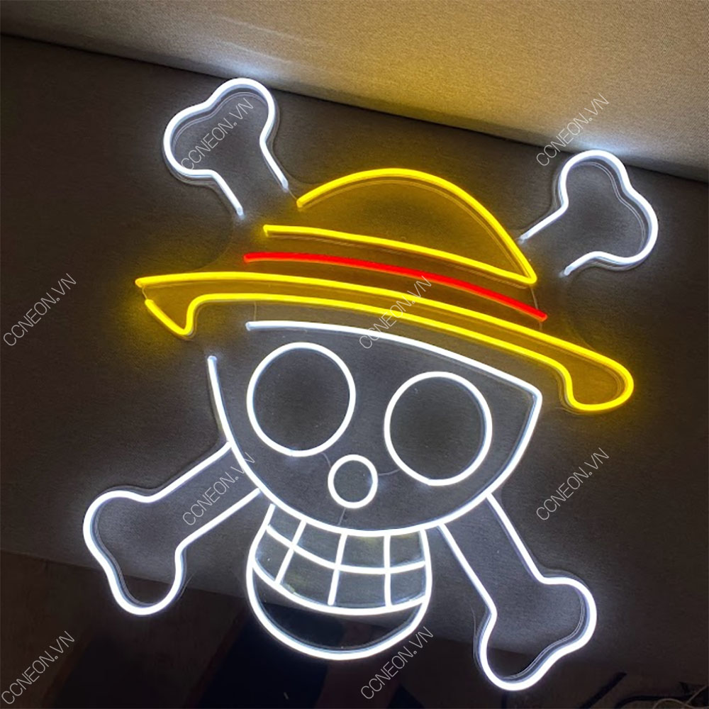 Đèn Trang Trí Led Neon One Piece Màu Trắng, Vàng 