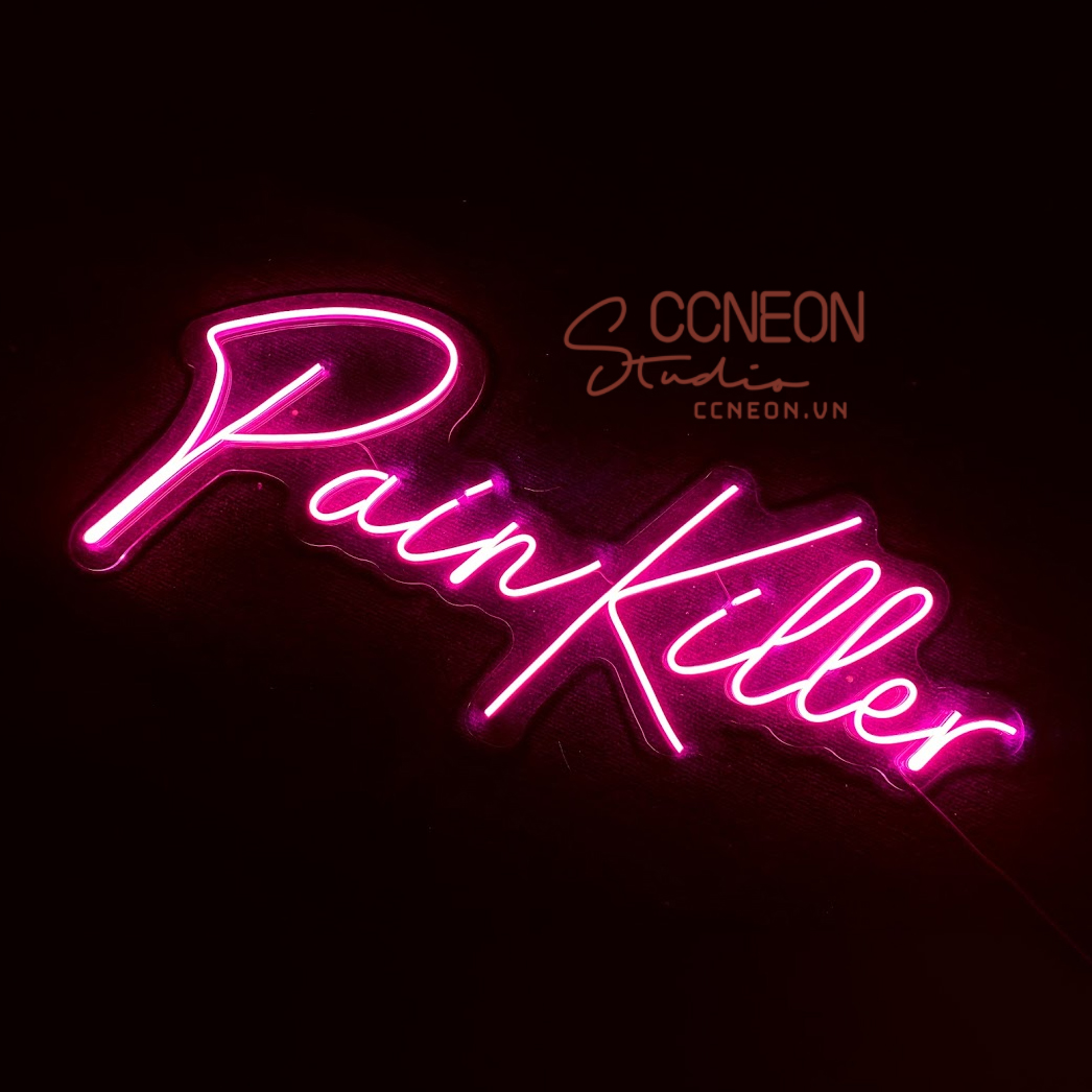 Đèn Trang Trí Led Neon Sign Theo Yêu Cầu - Đèn Led Neon Sign Pain Killer