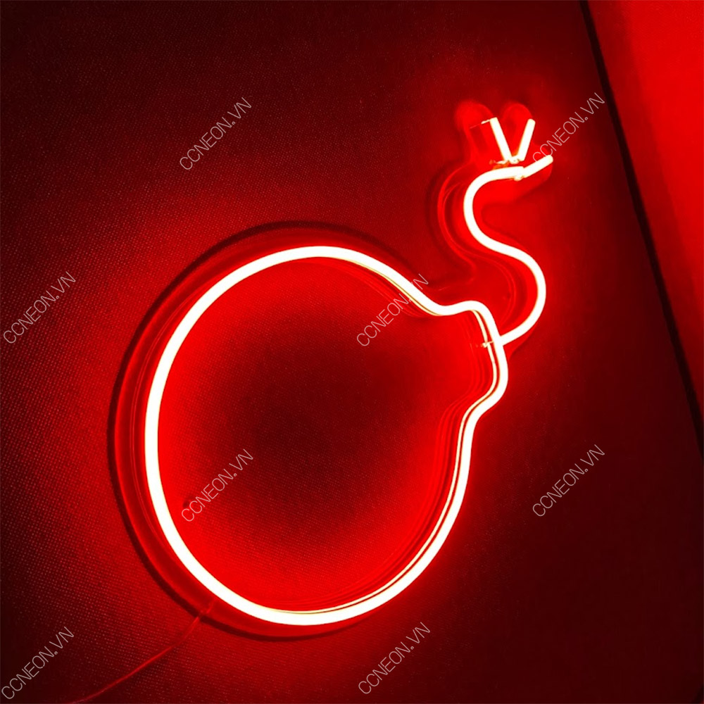Đèn Trang Trí Led Neon Hình Trái BOOM 