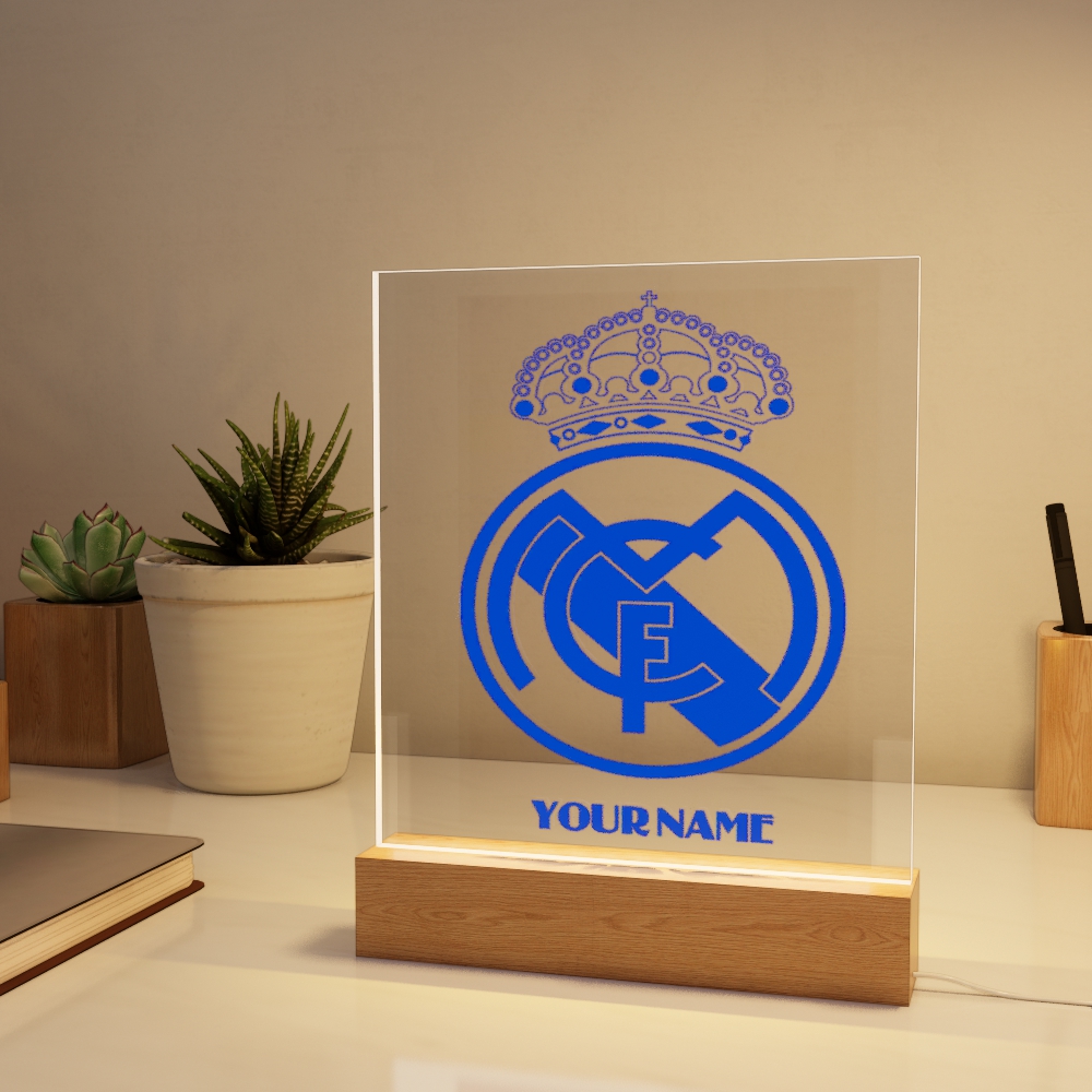 Đèn Led 3D Khắc Hình Theo Yêu Cầu -  Đèn Led 7 Màu, Đèn Ngủ Led 3d CLB Bóng Đá 