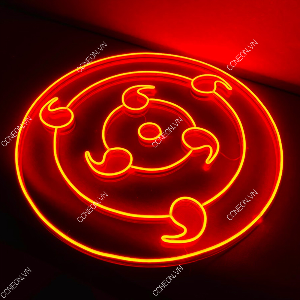 Đèn Trang Trí Led Neon Sign Rine Sharingan Đỏ - Naruto Led Neon Signs 