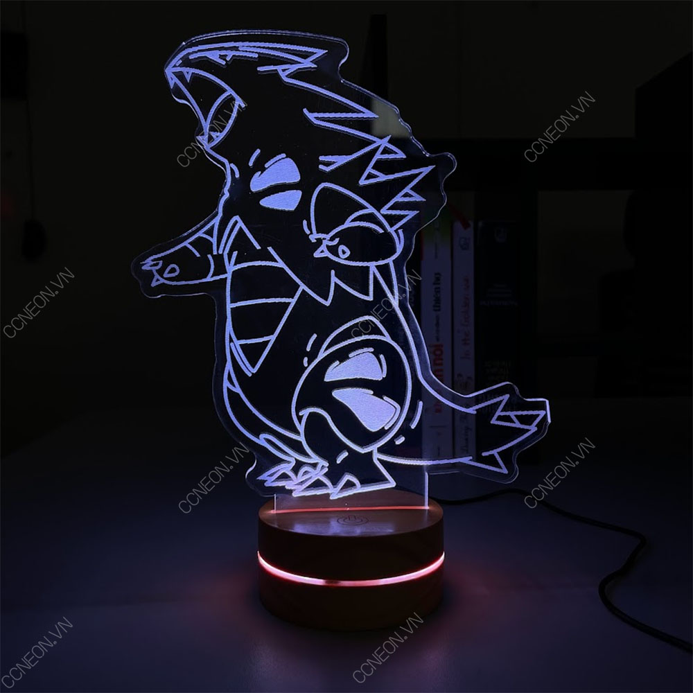 Đèn Led 3D Pokemon- Đèn Led 16 Màu Hình Nhân Vật Hoạt Hình, Đèn Ngủ Led 3d, Cảm Ứng , Điều Khiển Từ Xa 