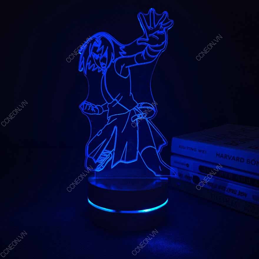 Đèn Led 3D Nhân Vật Sakura- Naruto, Đèn Led 16 Màu Hình Nhân Vật Hoạt Hình, Đèn Ngủ Led 3d, Cảm Ứng , Điều Khiển Từ Xa 