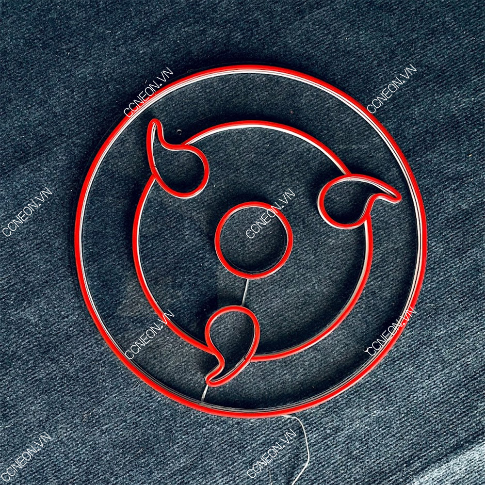 Đèn Trang Trí Led Neon Sign Sharingan Naruto - Anime Led Neon Signs 