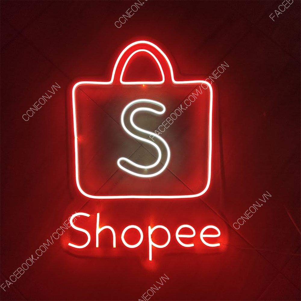 Đèn Trang Trí Led Neon Logo Shopee - SHOPEE NEON LIGHTS 