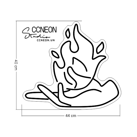 Đèn Trang Trí Led Neon Sign Theo Yêu Cầu - Đèn Led Neon Sign Bàn Tay Phép Thuật 