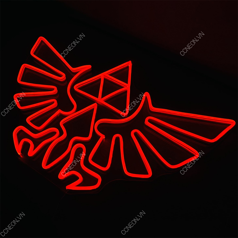 Đèn Trang Trí Led Neon Logo The Legend Of Zelda - Triforce Neon Sign 