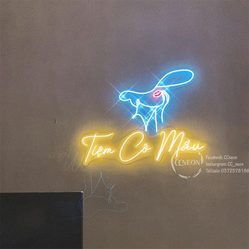 Đèn Led Neon Sign Tiệm Cô Mầu 
