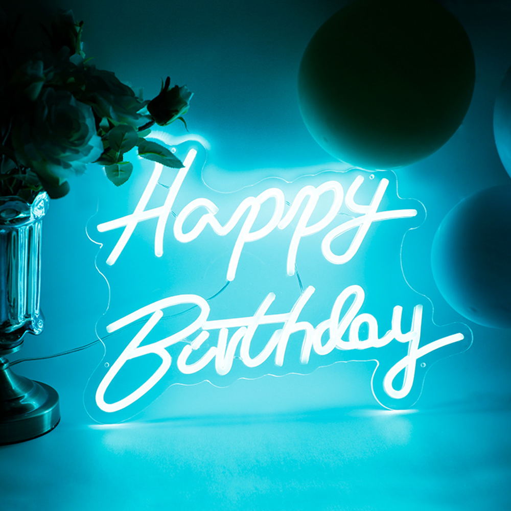Đèn Trang Trí Led Neon Happy Birthday Neon Mẫu 3 