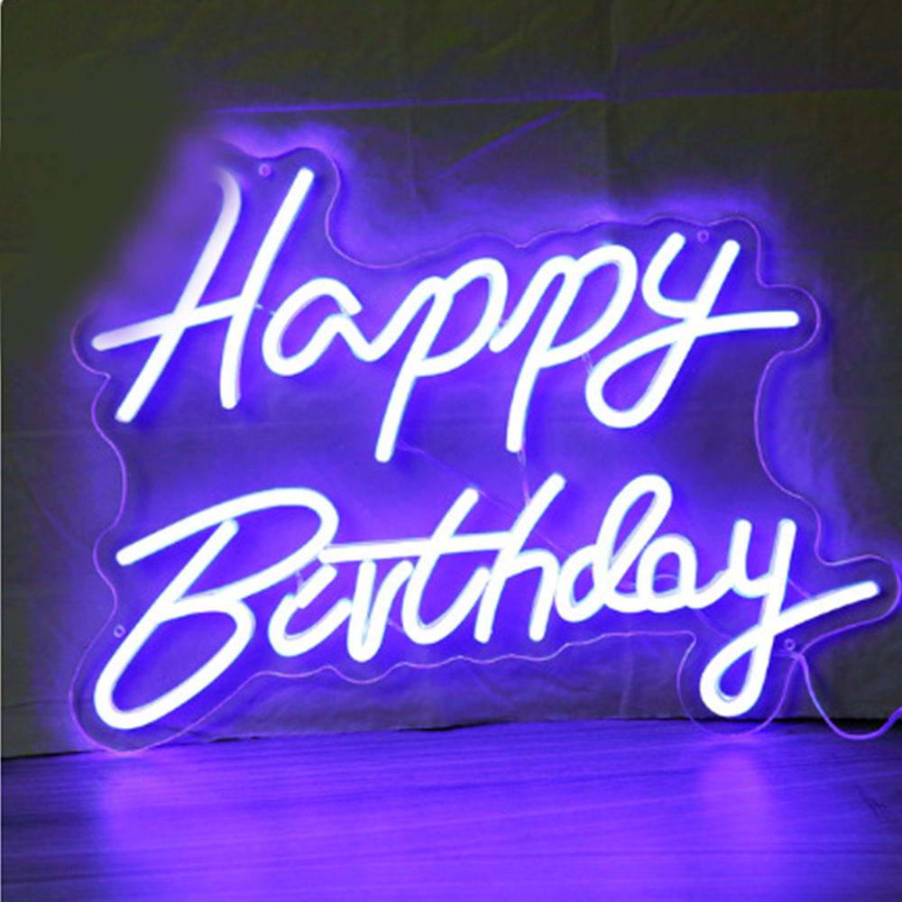 Đèn Trang Trí Led Neon Happy Birthday Neon Mẫu 3 