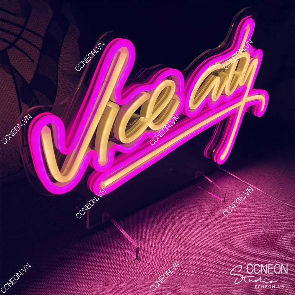 Đèn Trang Trí Led Neon Sign Vice City - Đèn Led Neon Để Bàn 