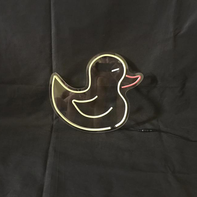 Đèn Trang Trí Led Neon Sign Hình Con Vịt 