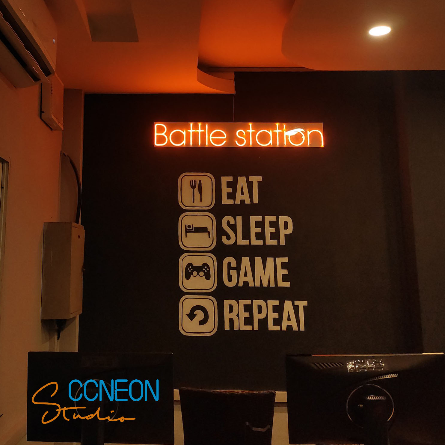 Led Neon Game Station 