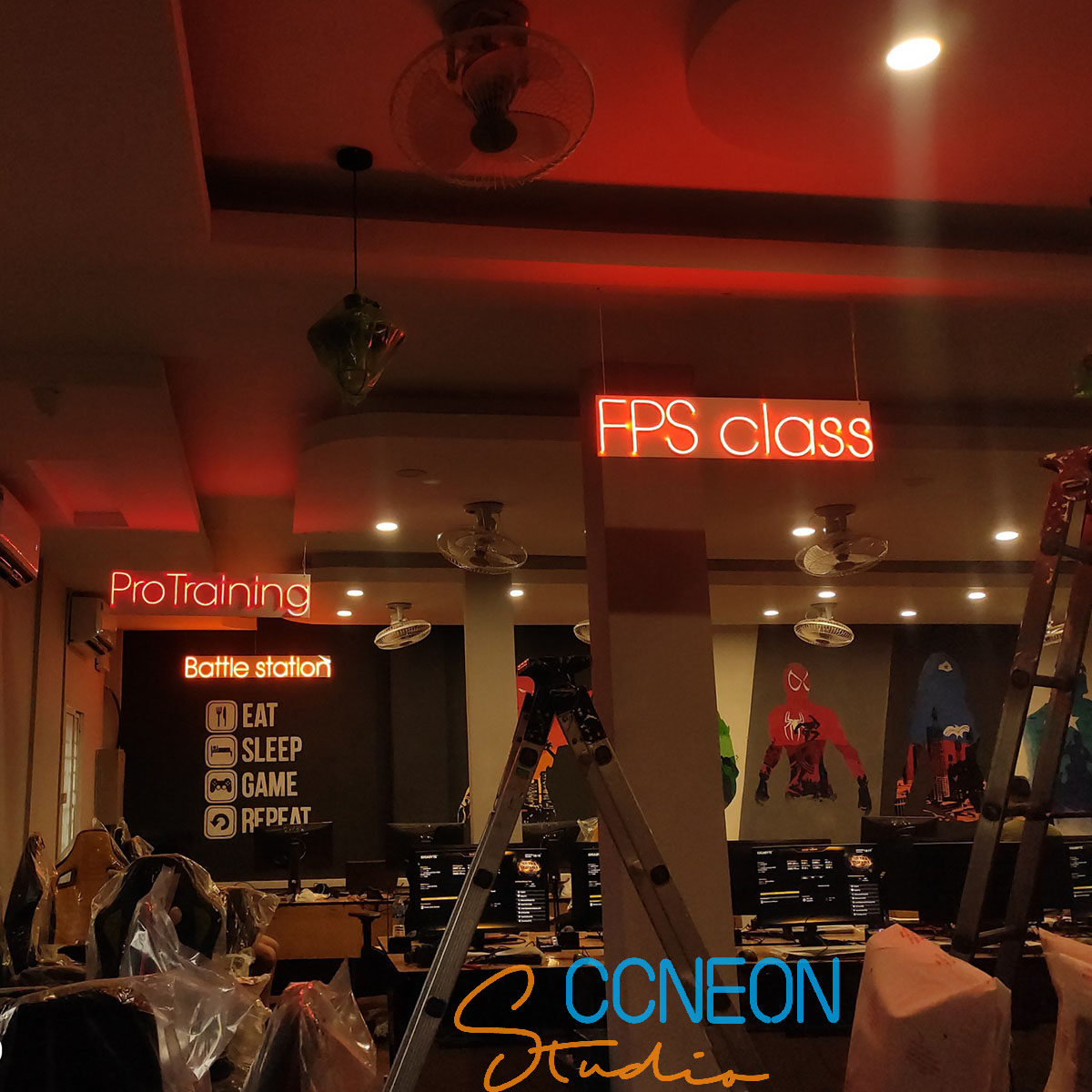 Led Neon Game Station 