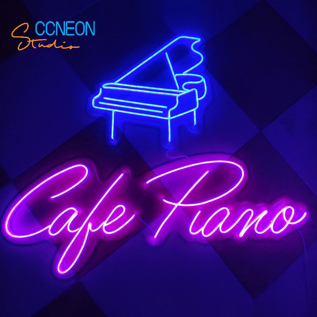 Bộ Đèn led neon theo yêu cầu Spa Piano 