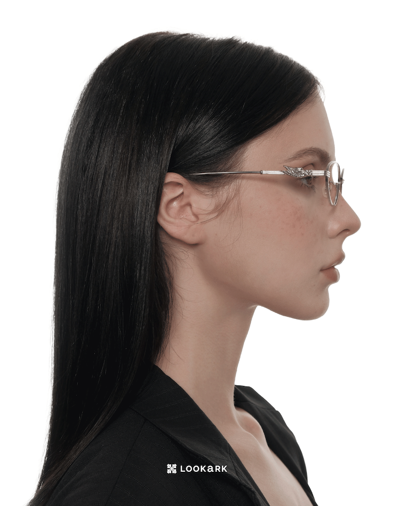 Kính LOOKARK "Seraphim" Gọng Oval Bạc