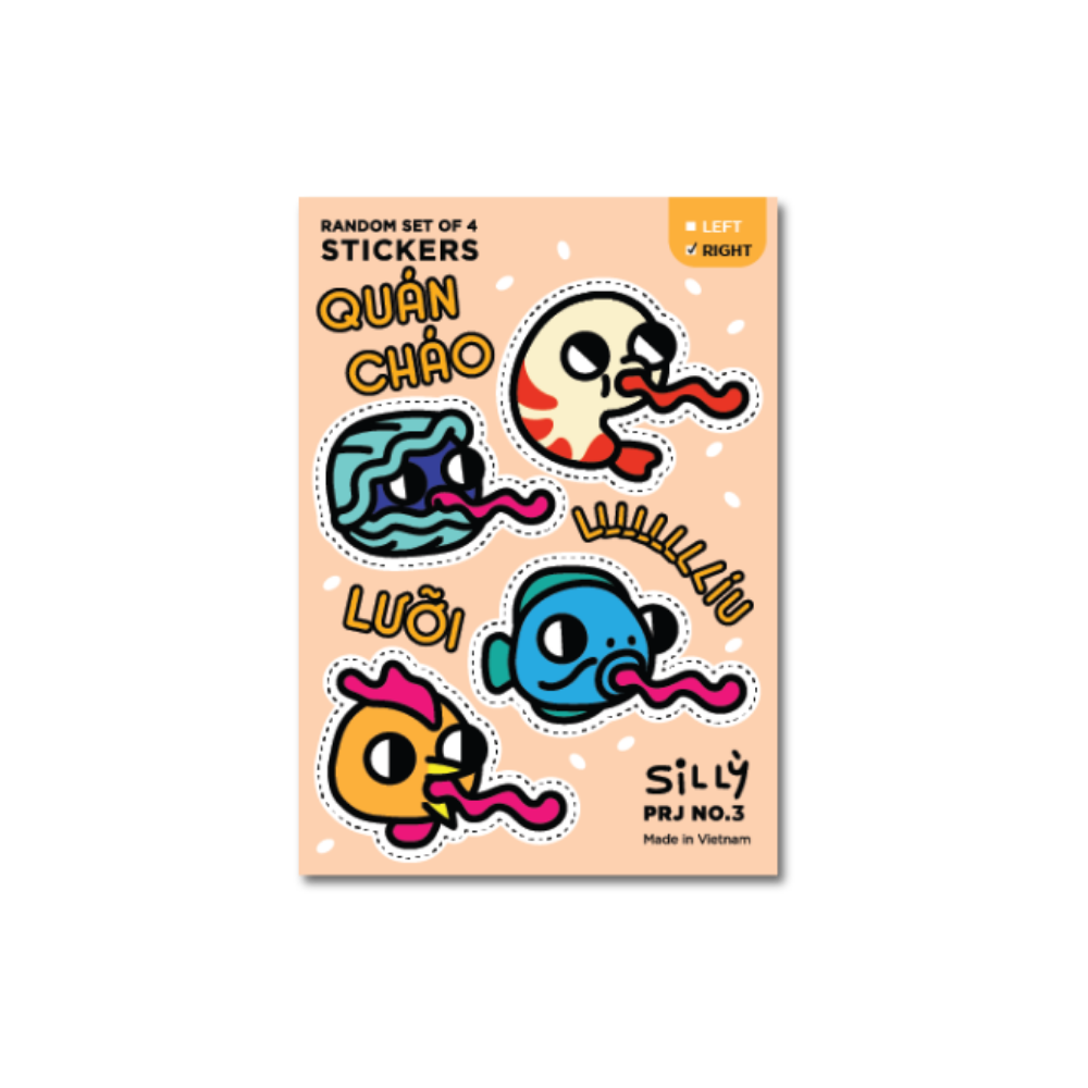 Nhãn dán "Quán cháo líu lưỡi" [2 loại]