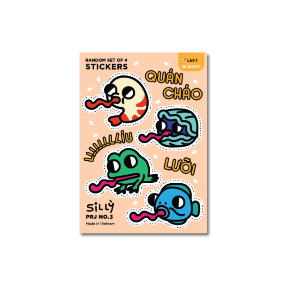 Nhãn dán "Quán cháo líu lưỡi" [2 loại]