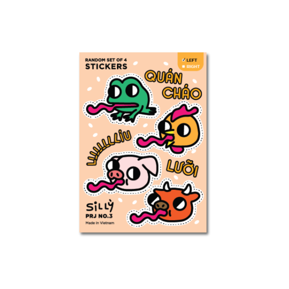 Nhãn dán "Quán cháo líu lưỡi" [2 loại]