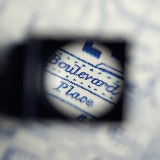 Tranh Riso A3 "Sài Gòn Map Blue"