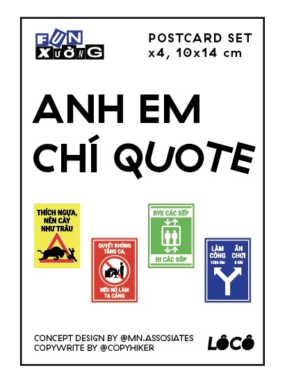 Bưu thiếp set 4 cái 