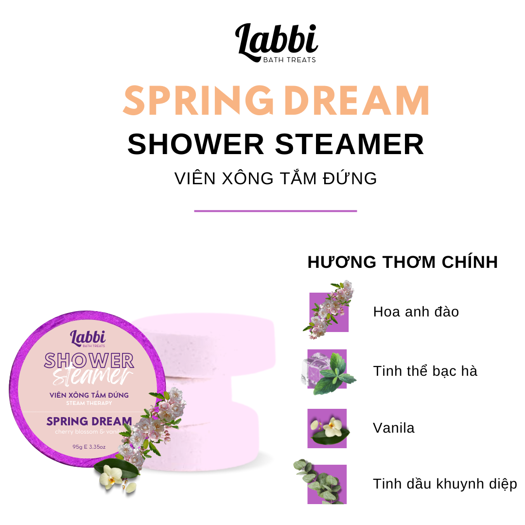 Viên xông tắm đứng 95gr "SPRING DREAM"