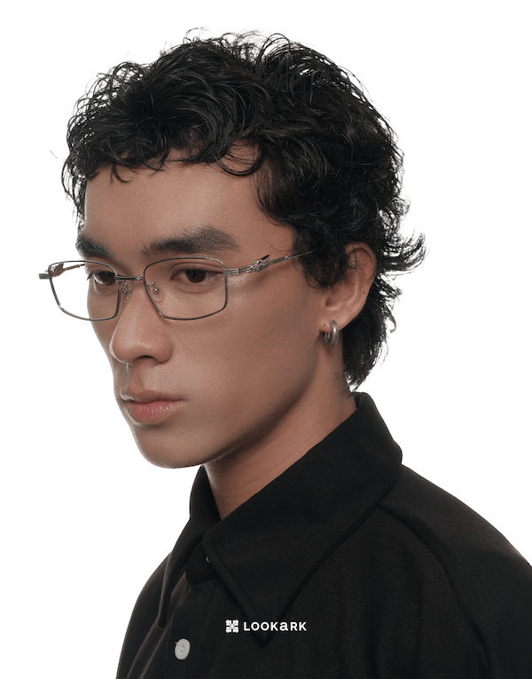 Kính LOOKARK "Seraphim" Gọng Vuông Bạc
