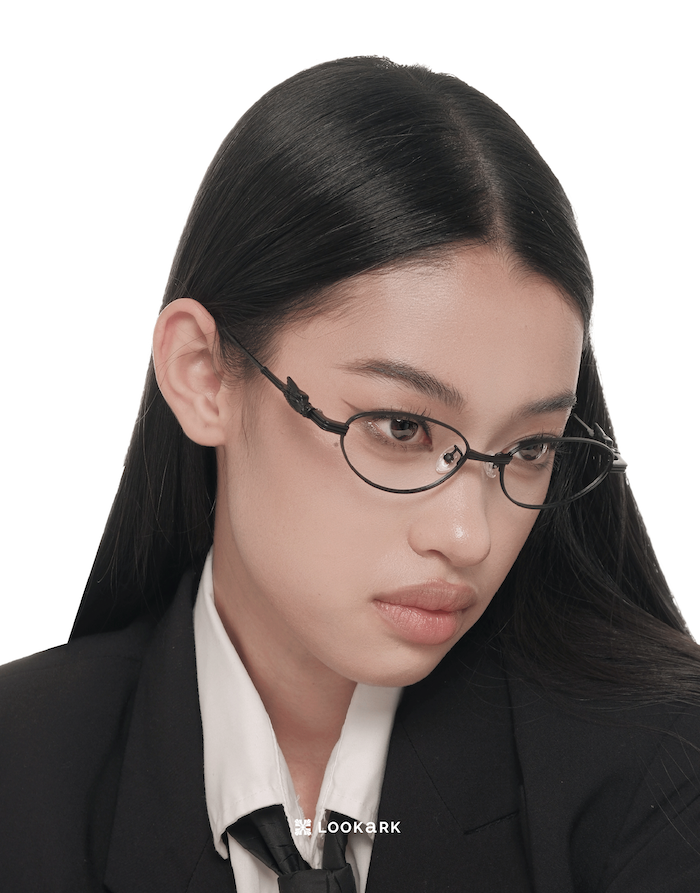 Kính LOOKARK "Raven" Gọng Oval Nhám đen