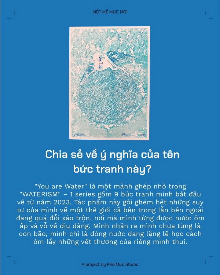 Tranh Riso A3 "You are Water" [MMMM 18]