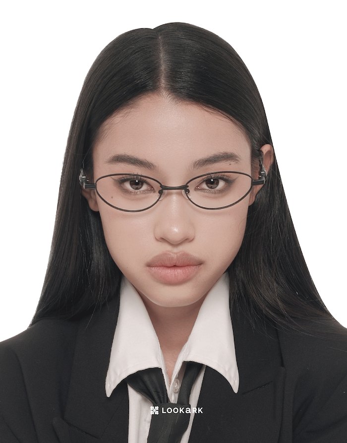 Kính LOOKARK "Raven" Gọng Oval Nhám đen
