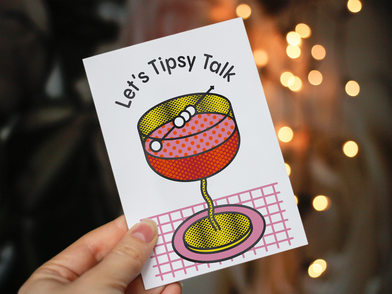 Thiệp "Let's Tipsy Talk"