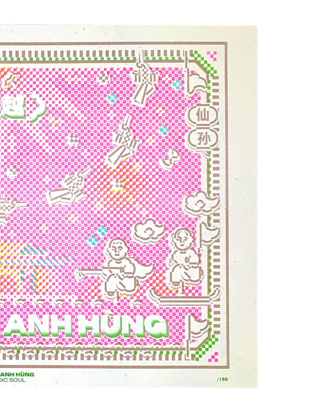 Tranh Riso A3 "Dòng Máu Anh Hùng'