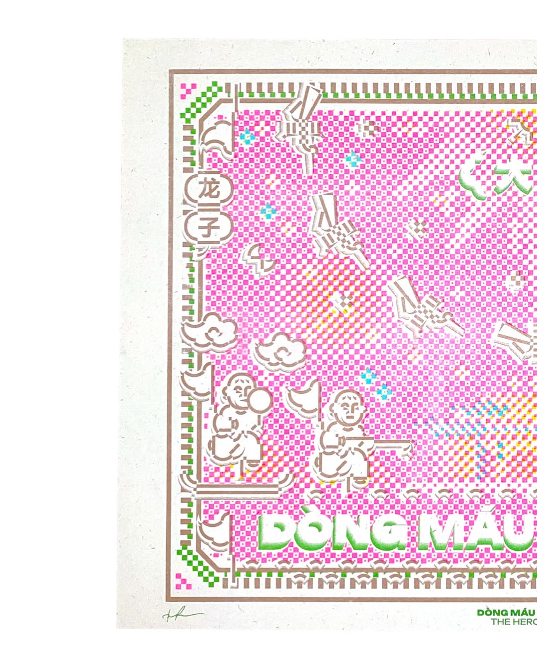 Tranh Riso A3 "Dòng Máu Anh Hùng'