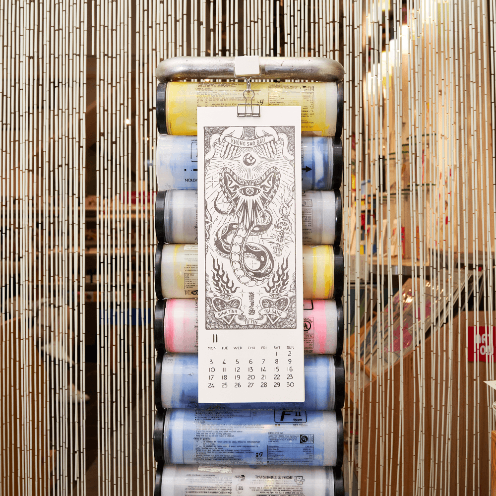 Lịch Tattoo Risograph 2025