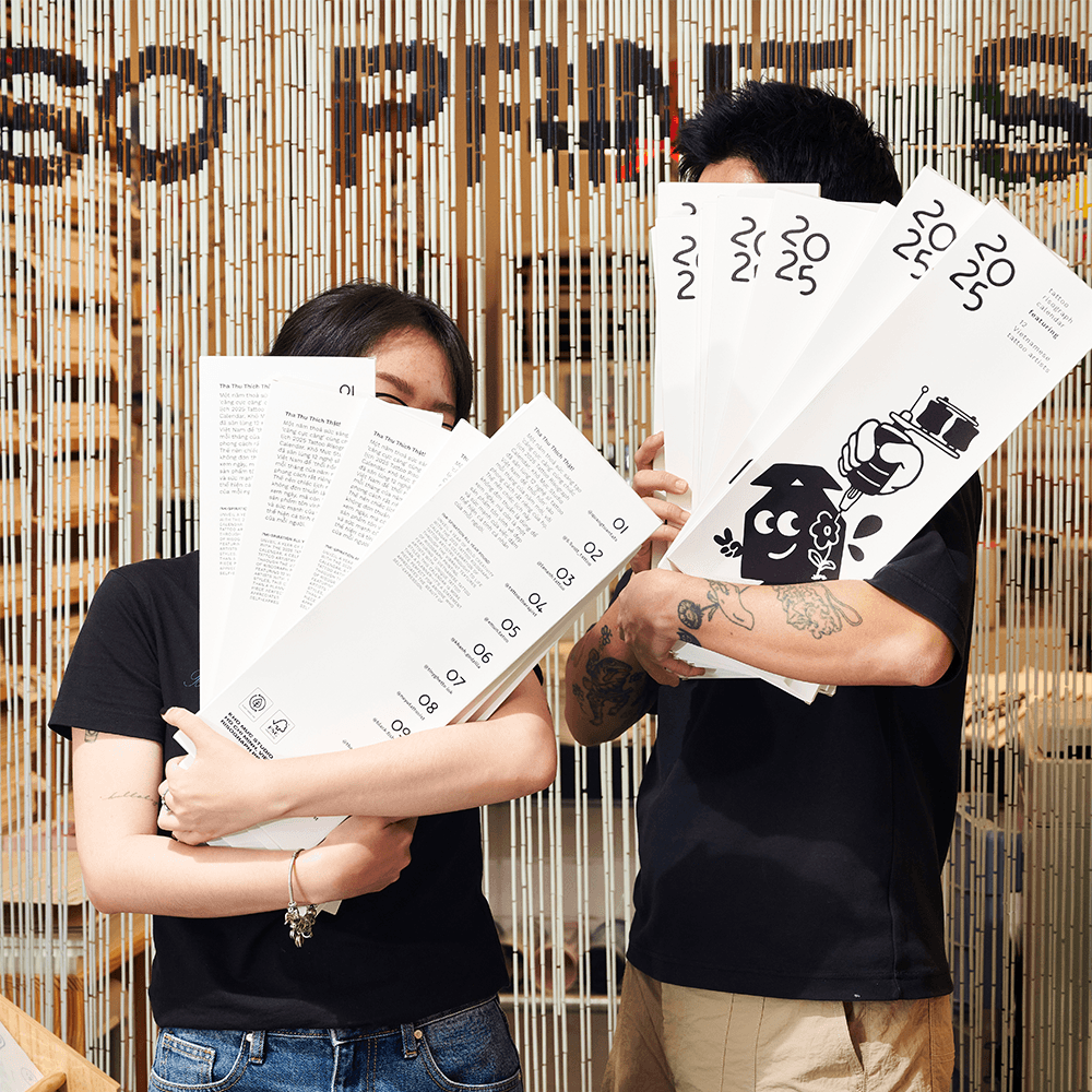 Lịch Tattoo Risograph 2025