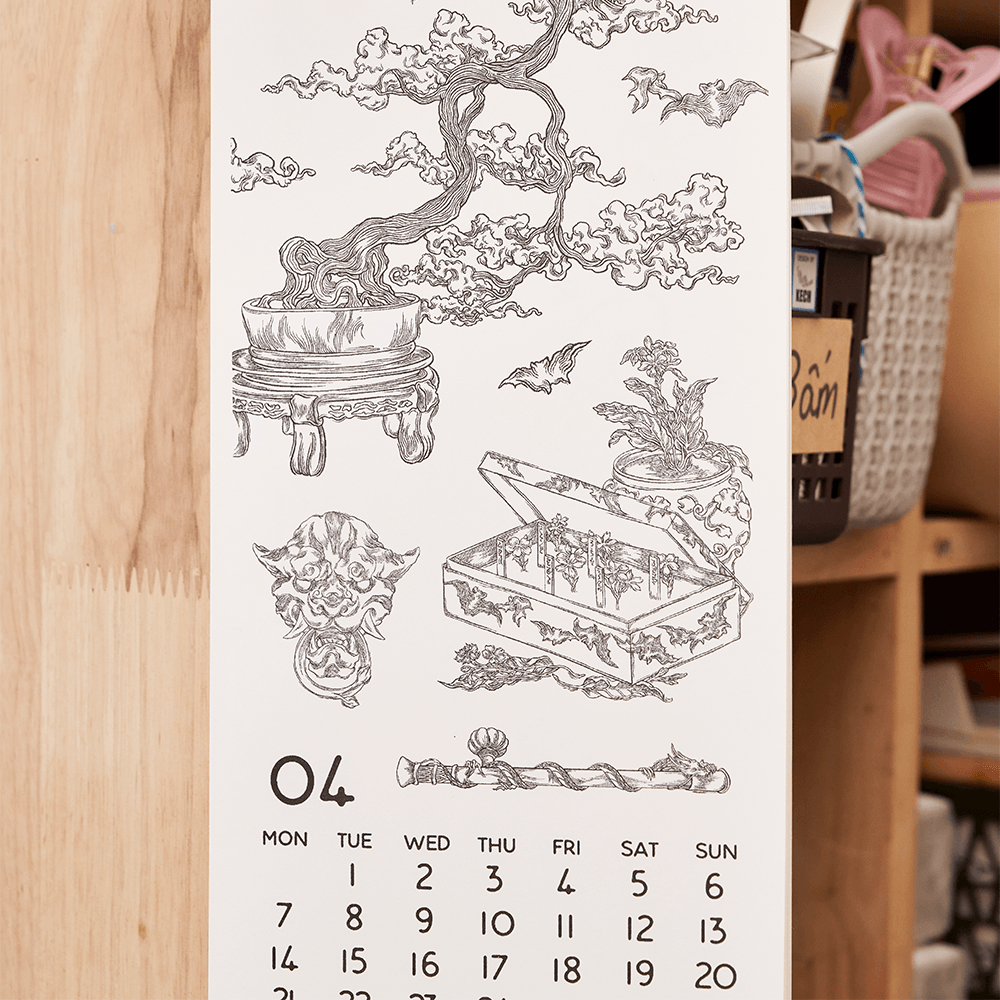 Lịch Tattoo Risograph 2025