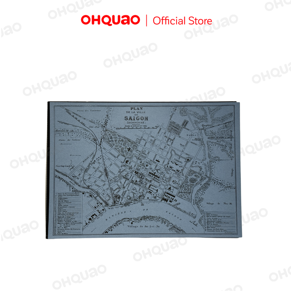 Tranh Riso A3 "Sài Gòn Map"