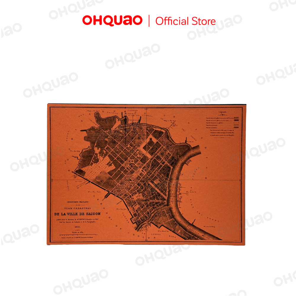 Tranh Riso A3 "Sài Gòn Map"