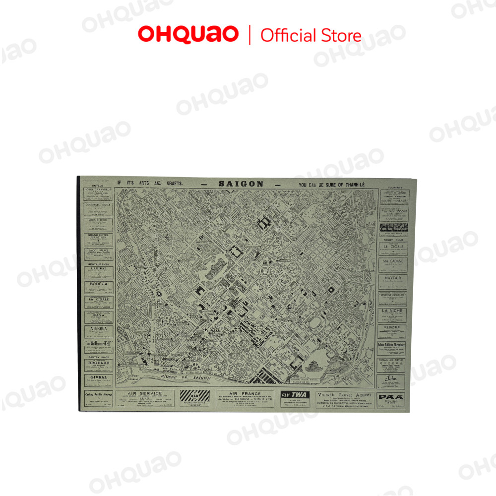 Tranh Riso A3 "Sài Gòn Map"