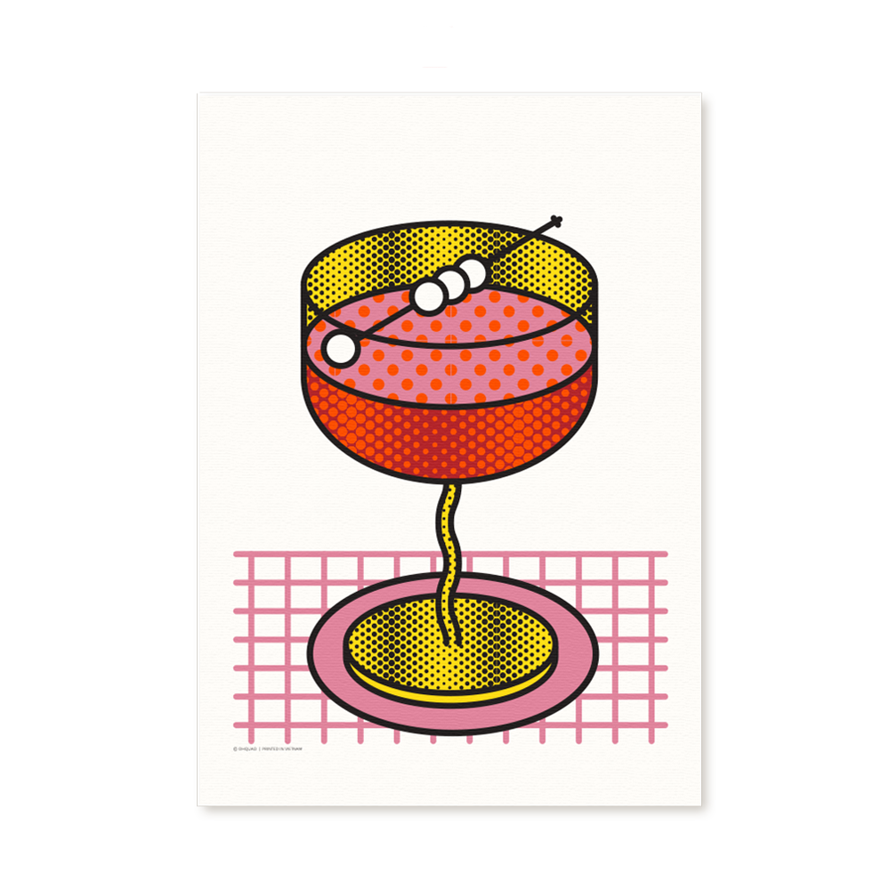 Tranh kỹ thuật số A2 A3 A4 "Martini"