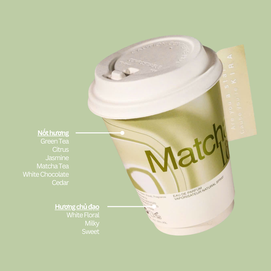 Nước hoa 30ml "Matcha Latte" - BST 𝗧𝗛𝗜𝗥𝗦𝗧𝗬