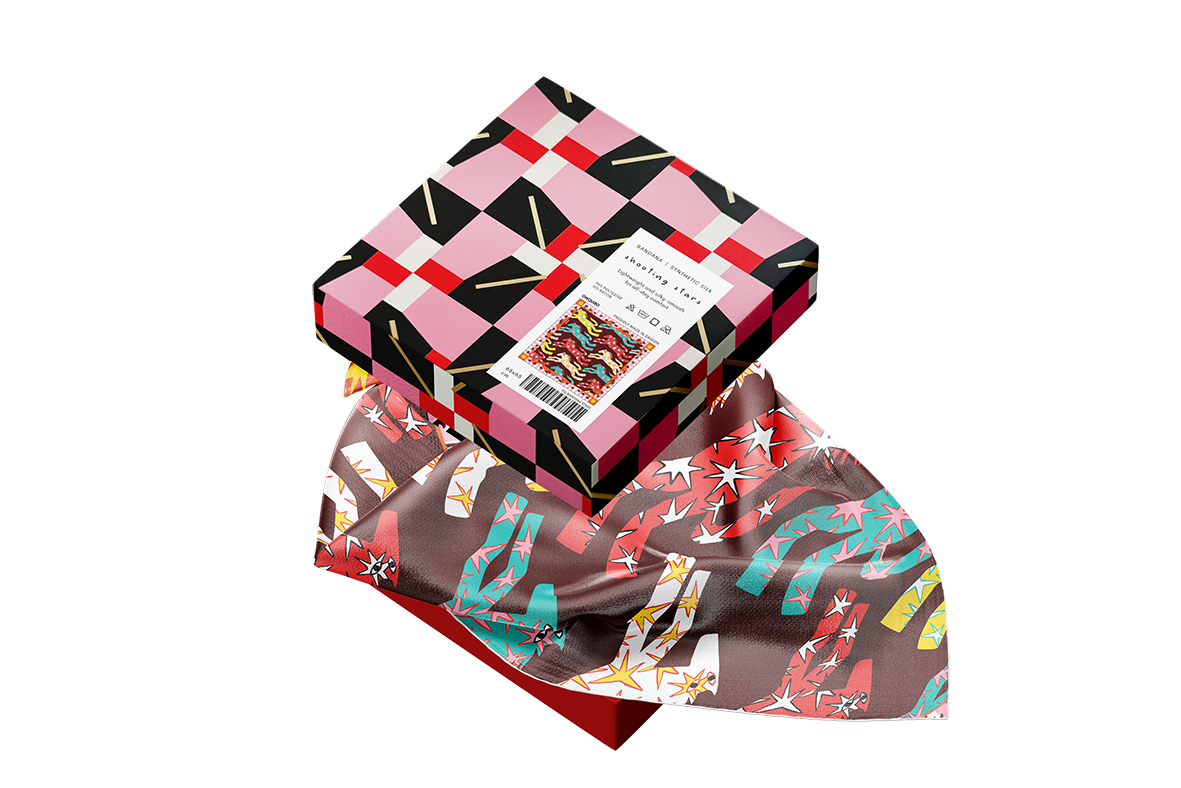 Khăn Bandana Lụa Horse Stars