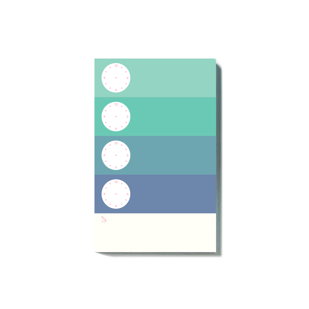 Giấy ghi chú "Click Clock"