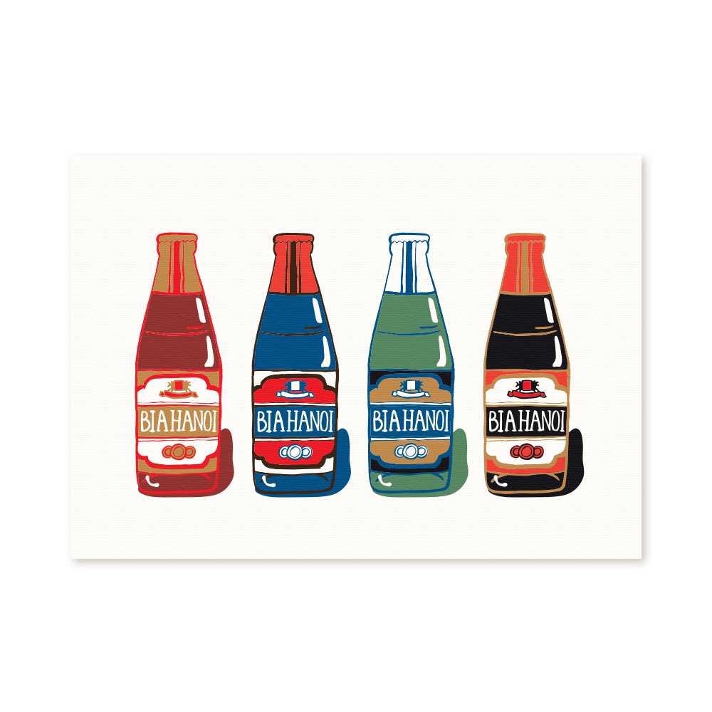 Tranh kỹ thuật số A2 A3 A4 "Bia Hà Nội"