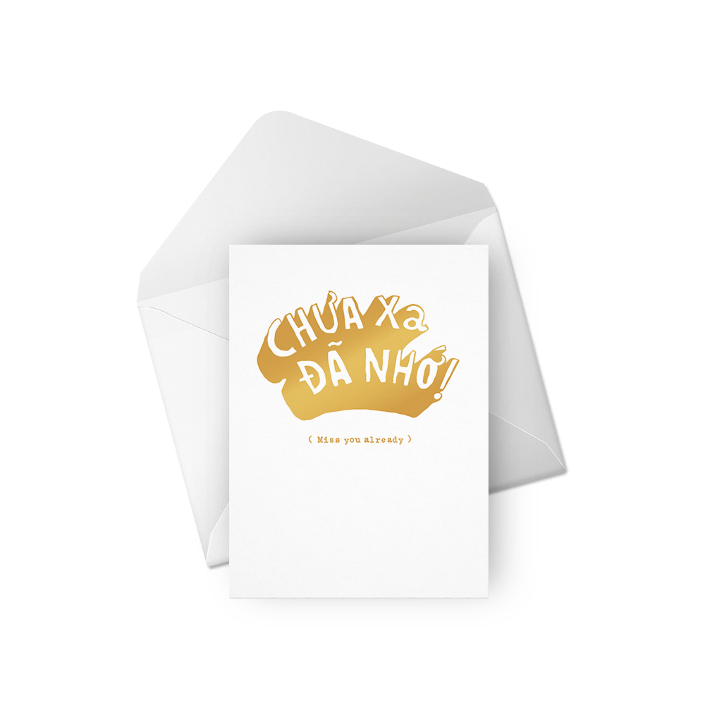 Thiệp "Chưa Xa Đã Nhớ"