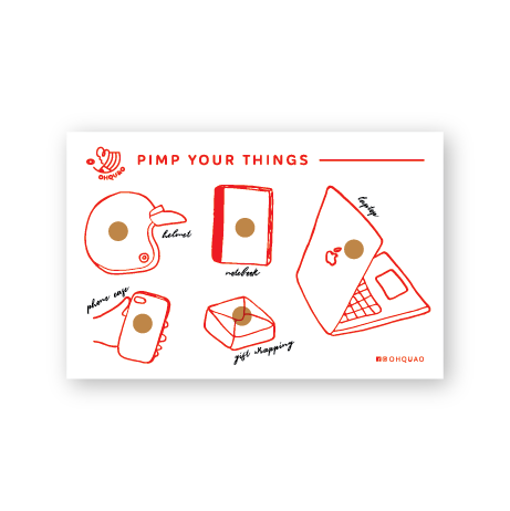 Hình dán "Cà Phê Stamps"