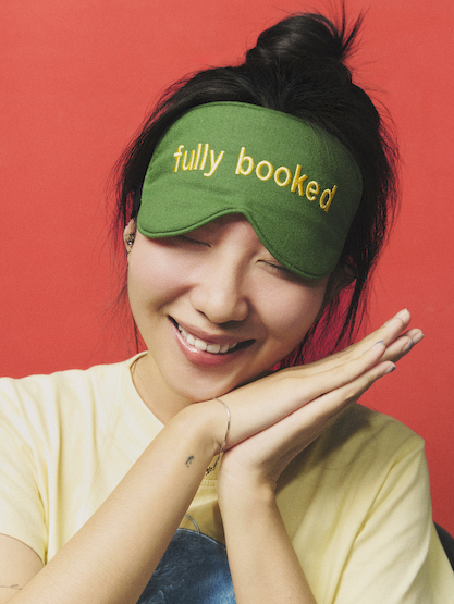 Mặt nạ ngủ vải Linen "Fully Booked"