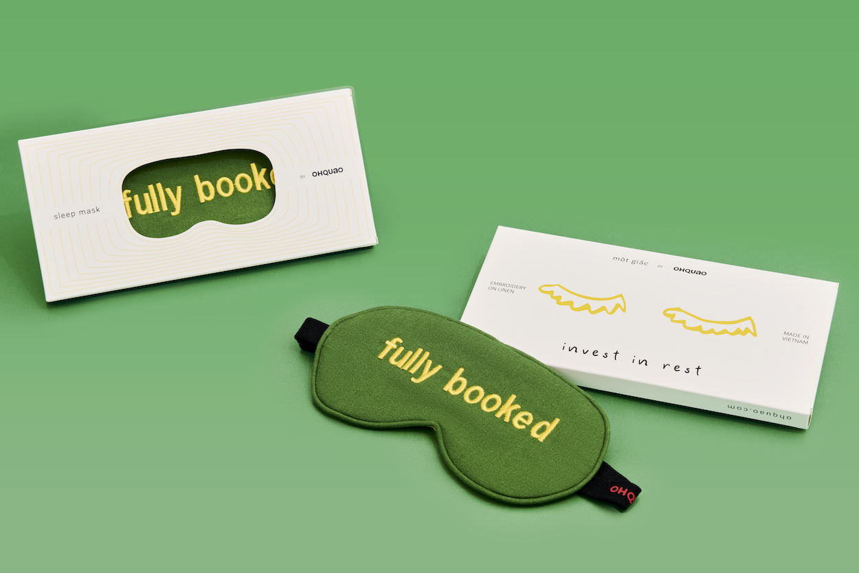 Mặt nạ ngủ vải Linen "Fully Booked"